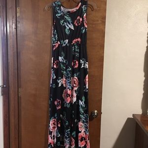 NWOT Navy Floral Dress